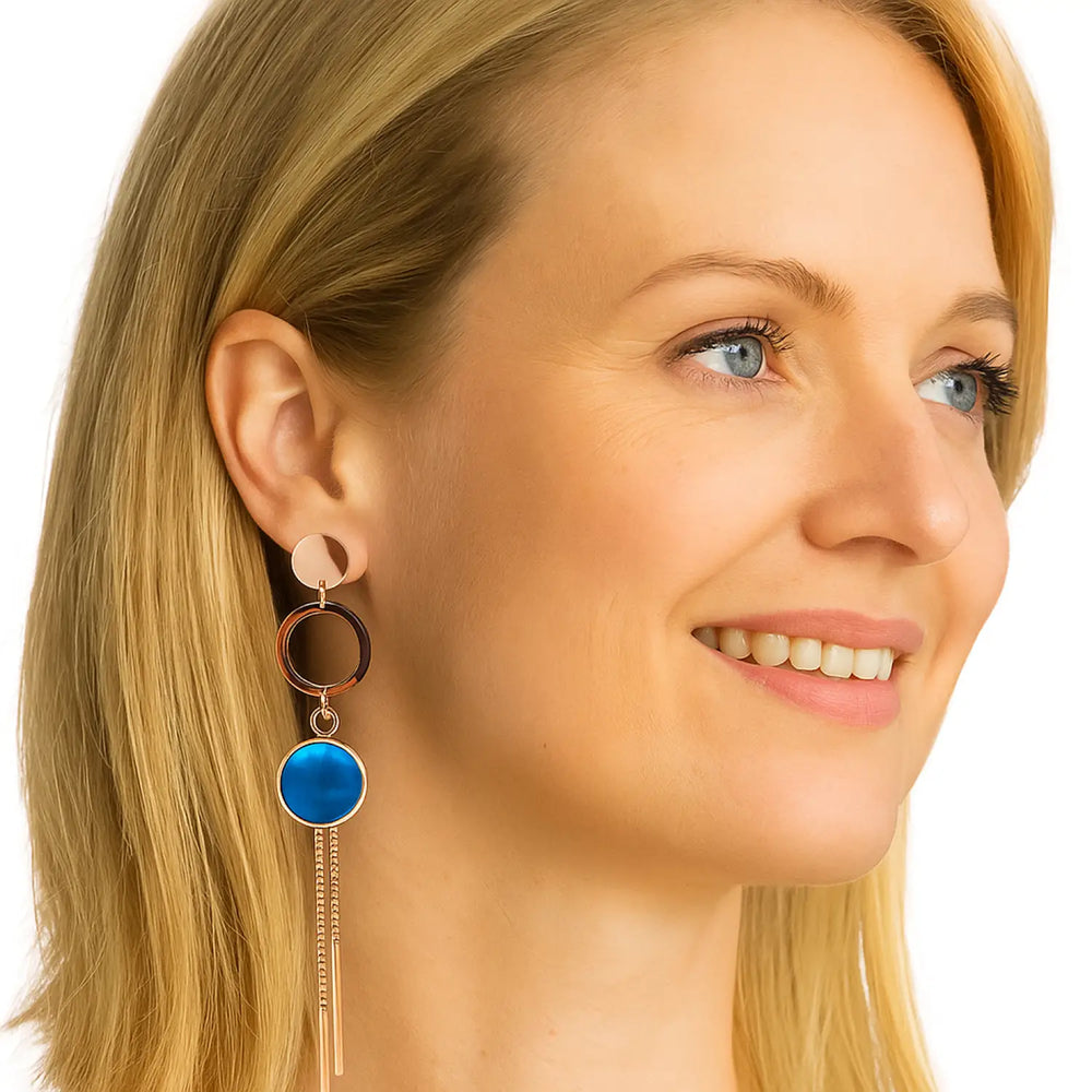 Azure Tassel Drops - Ohrstecker