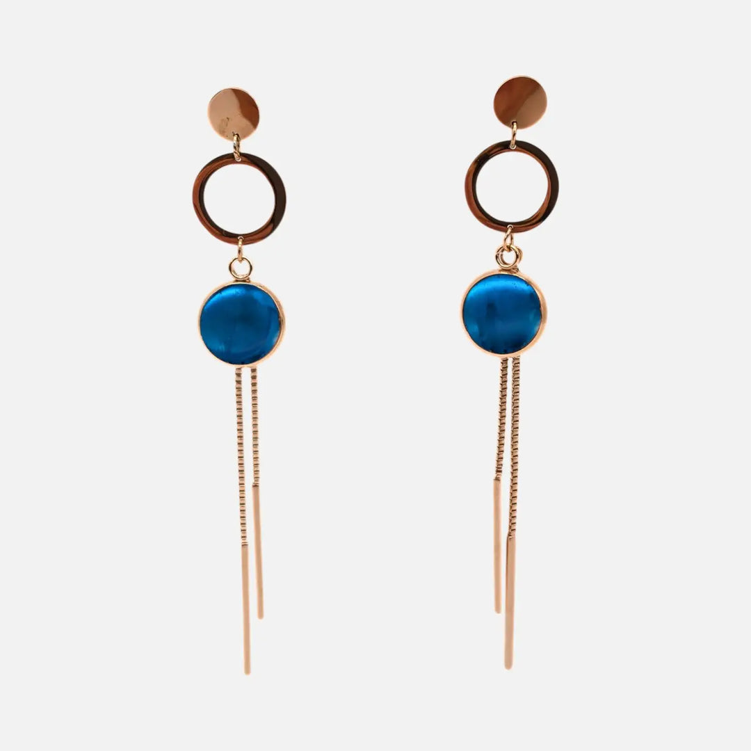 Azure Tassel Drops - Ohrstecker