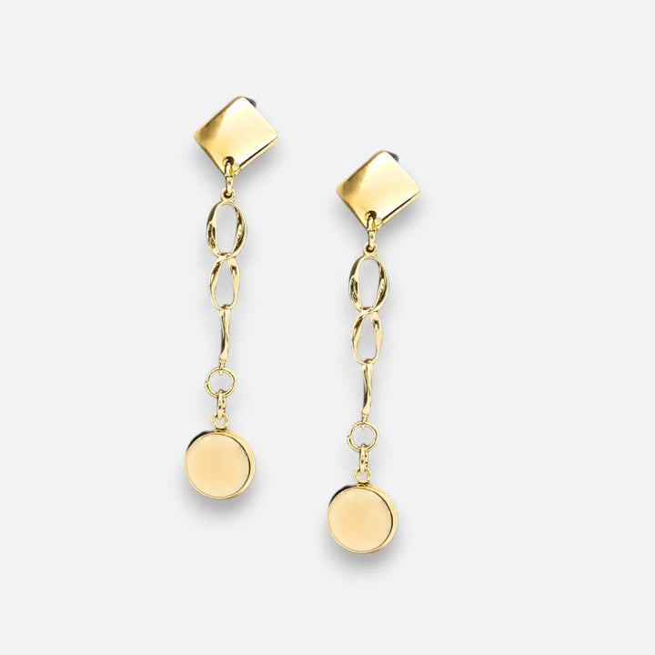 Beige Geometry - Ohrstecker