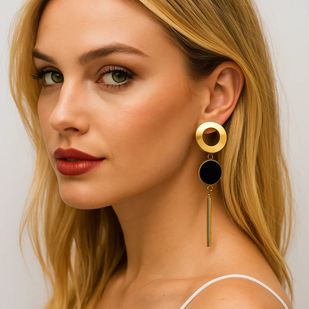 Black Gold Pendant - Ohrstecker