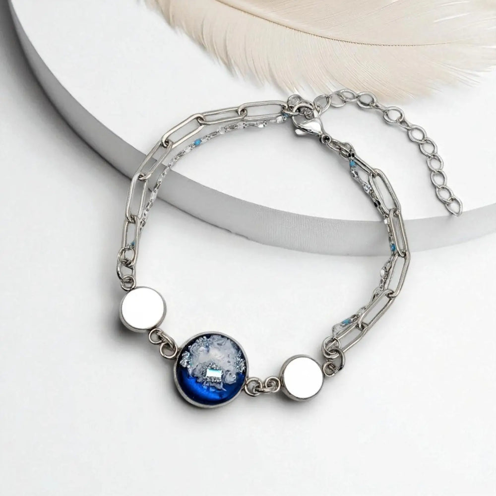 Deep Sea Layered Elegance - Double-Layer