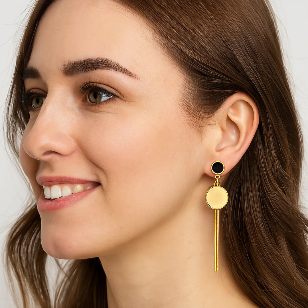 Elegant Tassel Enamel - Ohrstecker