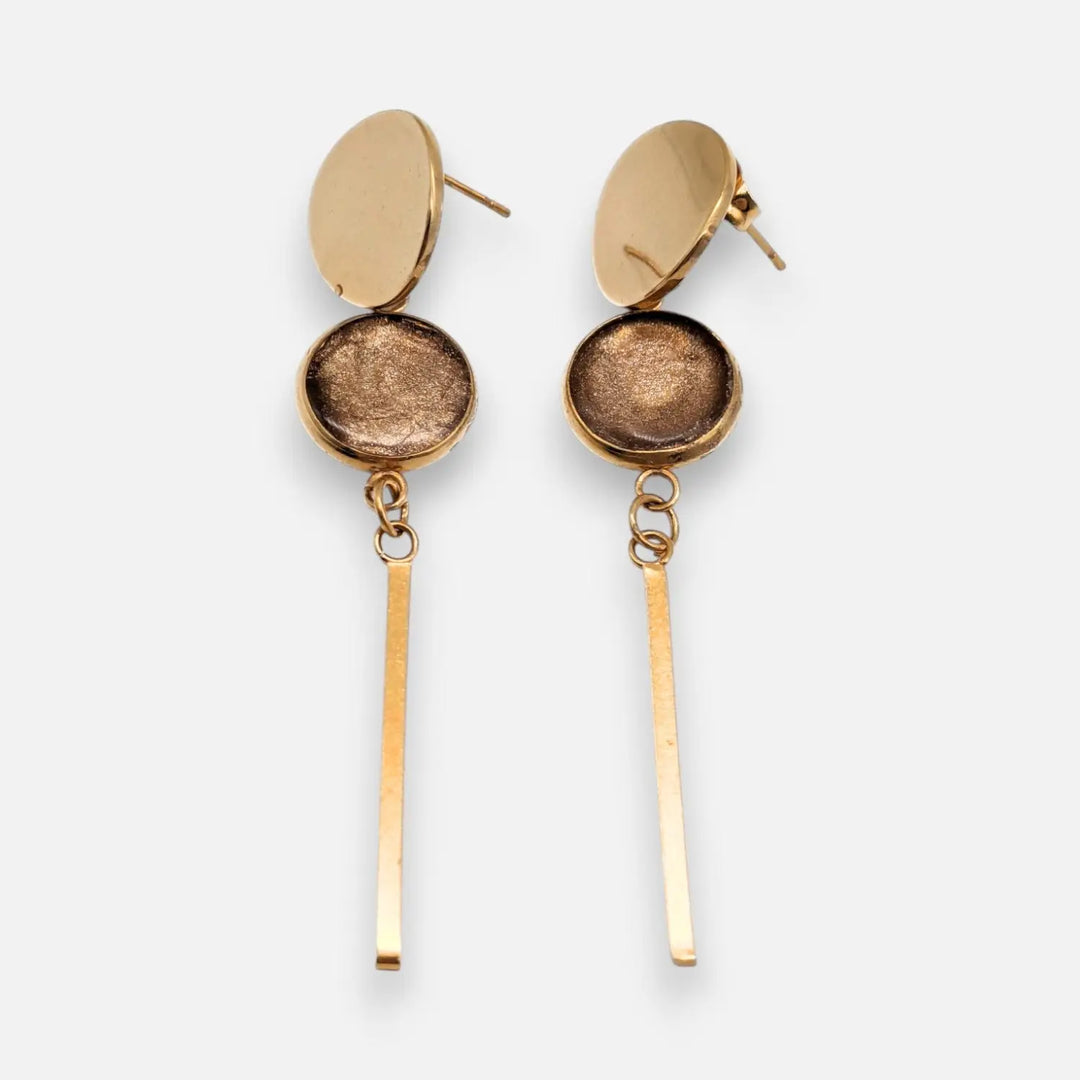 Golden Glamour - Ohrstecker