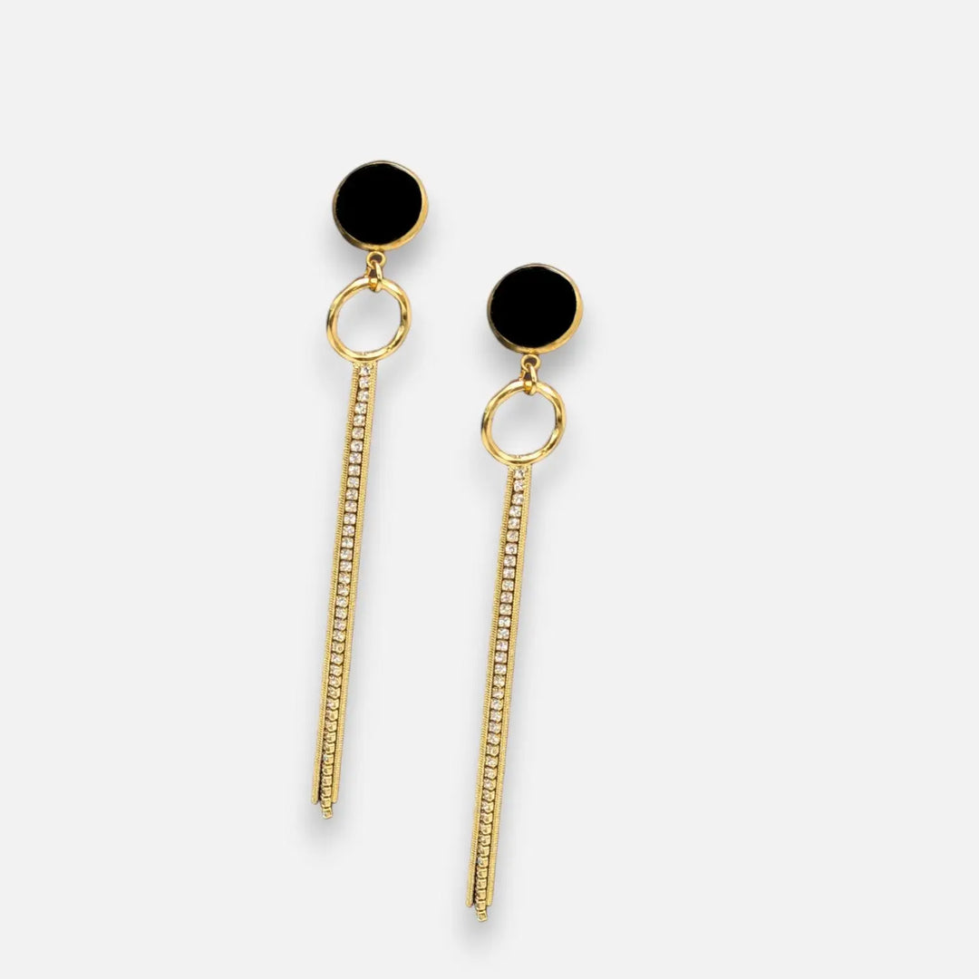 Midnight Tassel Studs - Ohrstecker