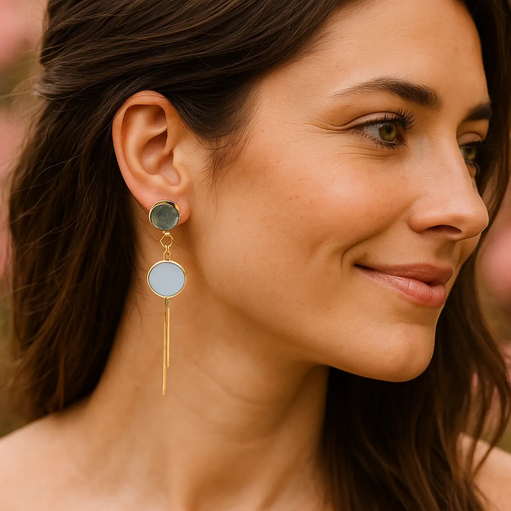 Natural Pearl Tassel Ohrstecker