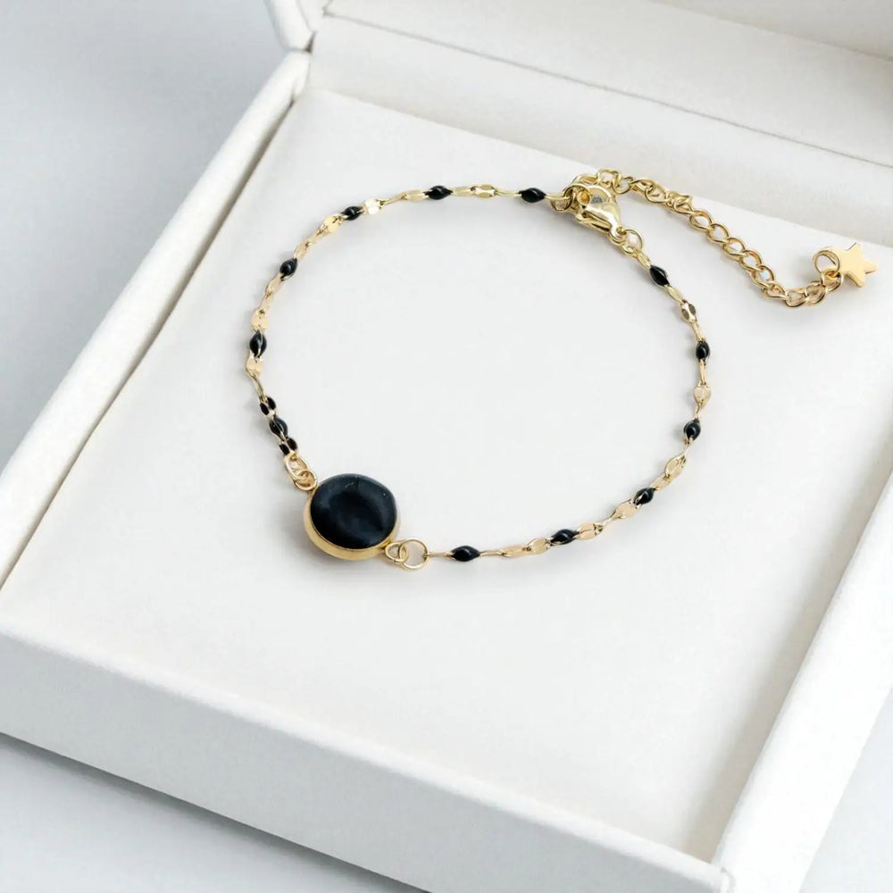 Noir Enamel Link - Gliederkette Emaille