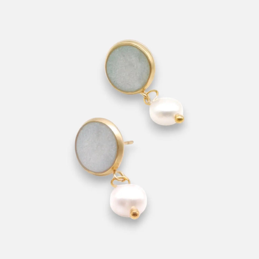 Pearl Charm Studs - Ohrstecker