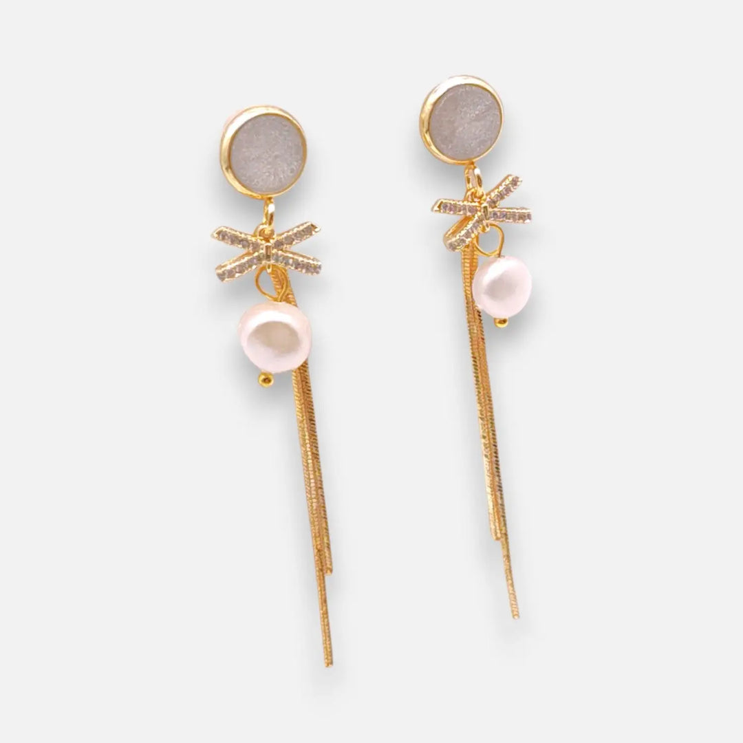 Pearl Tassel Studs - Ohrstecker