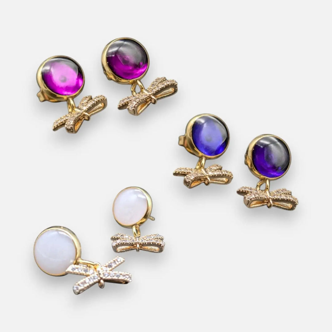 Shimmering Bow - Ohrstecker