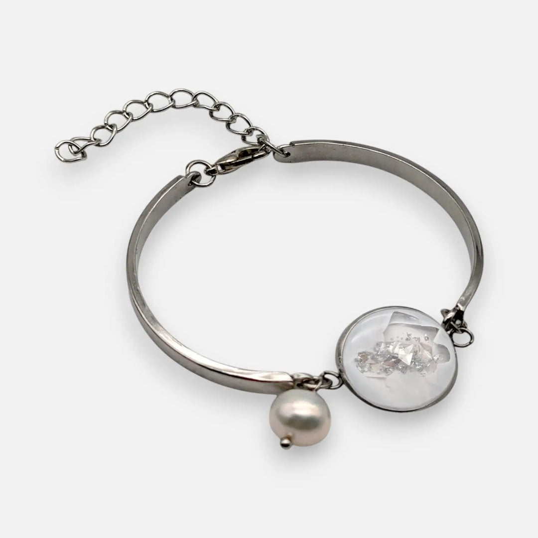 Silver Gleam - geteilter Armreif