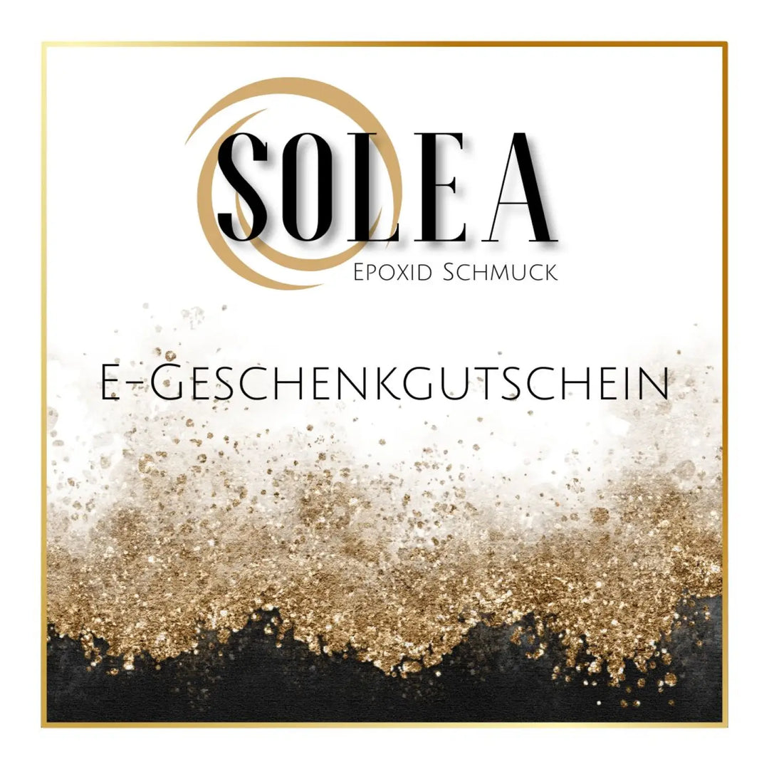 E-Geschenkgutschein mit Gold- und Schwarzakzenten für jeden Anlass von SOLEA