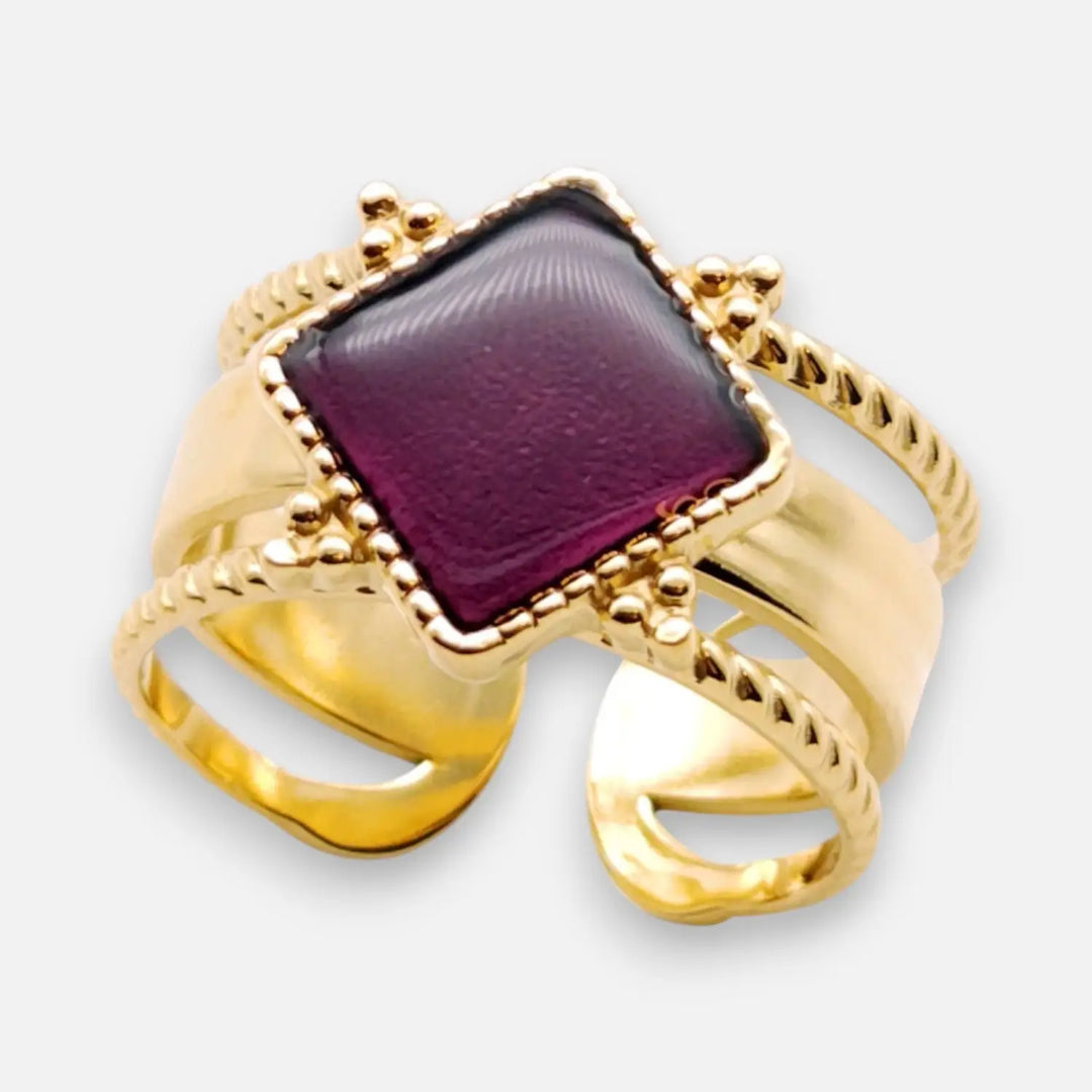 Violet Aura Ring - Unigröße (verstellbar)