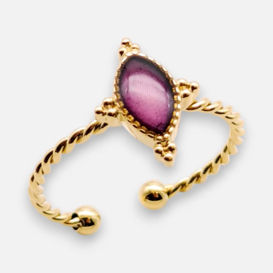 Violet Dot Ring - Unigröße (verstellbar)