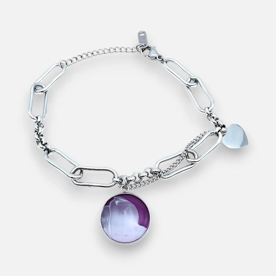 Violet Lilac Delight - Double-Layer (Paperclip/Panzerkette)