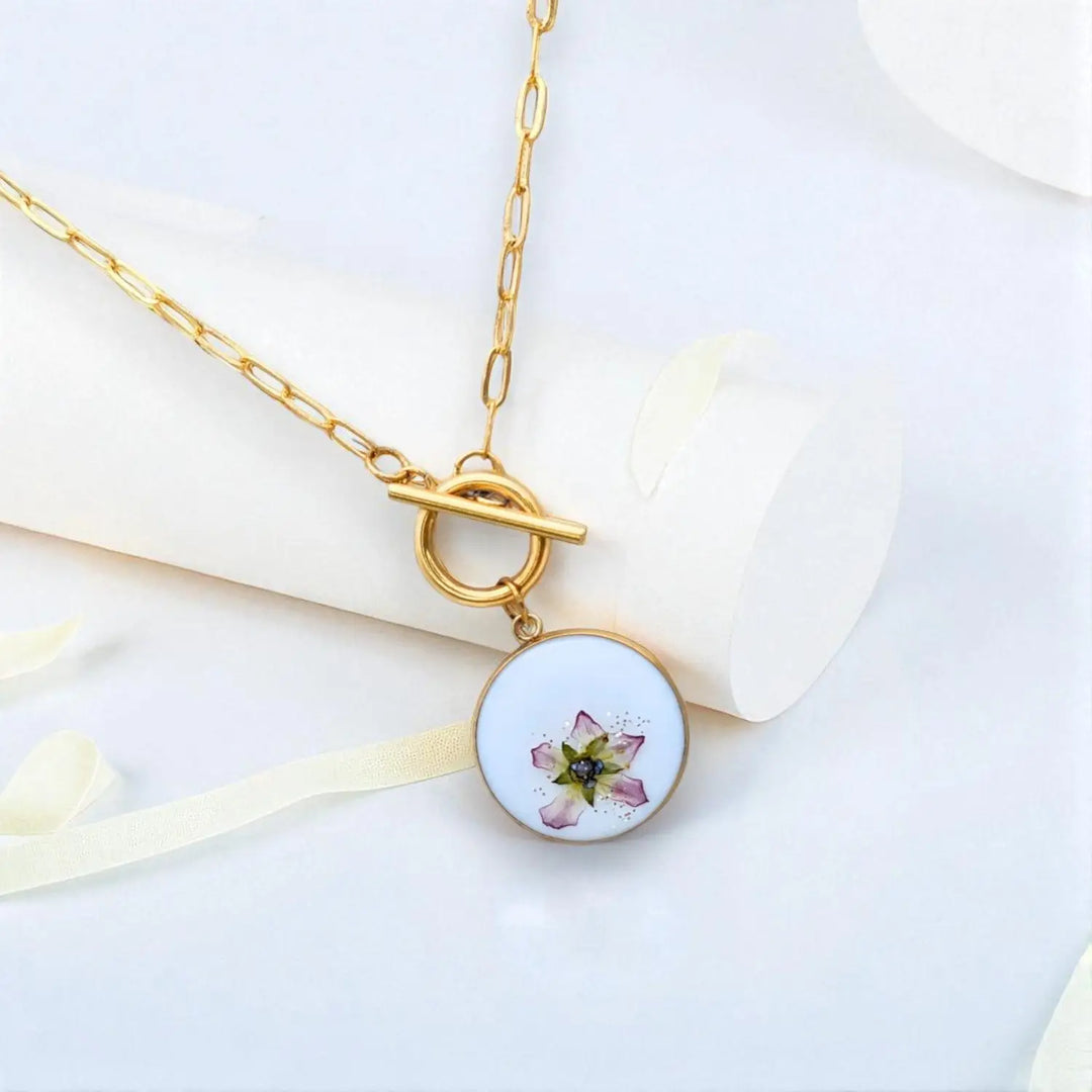 White Blossom Delight Paperclip