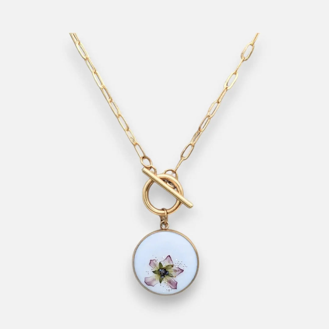 White Blossom Delight Paperclip