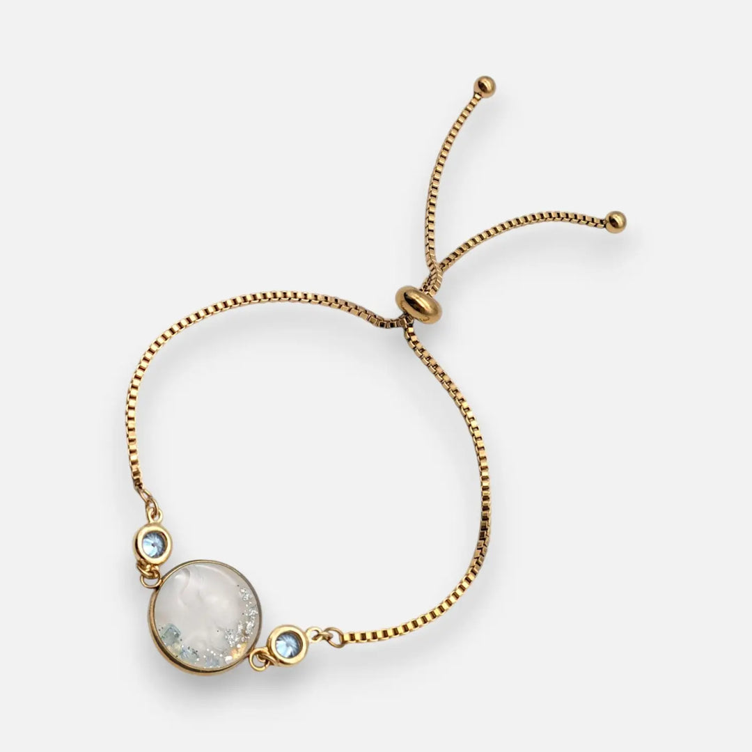 White Blue Crystal - Venezianerkette