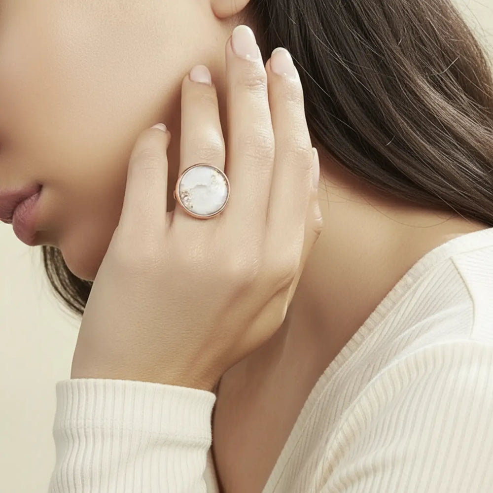 Winter Gold Ring - Unigröße (verstellbar)