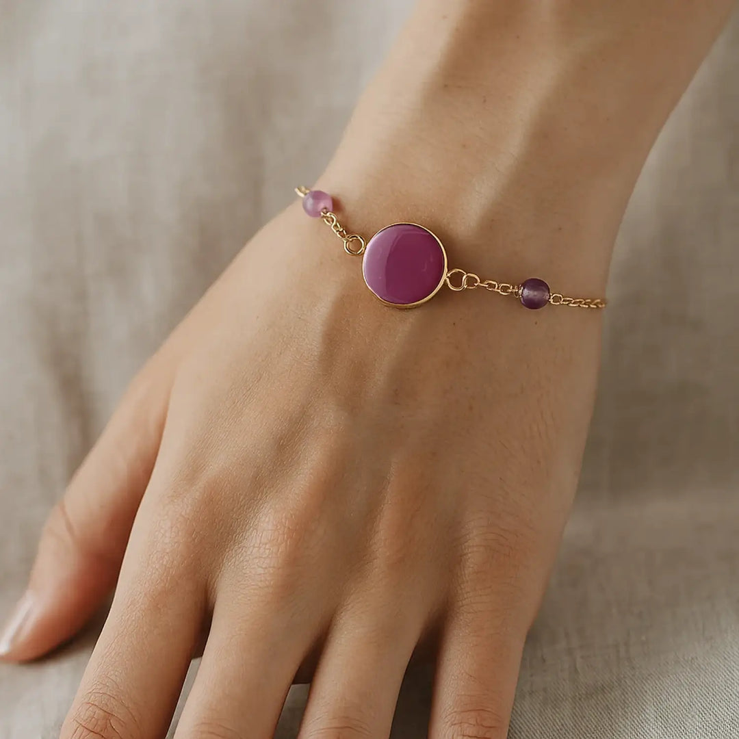 Amethyst Gem Chain - Ankerkette