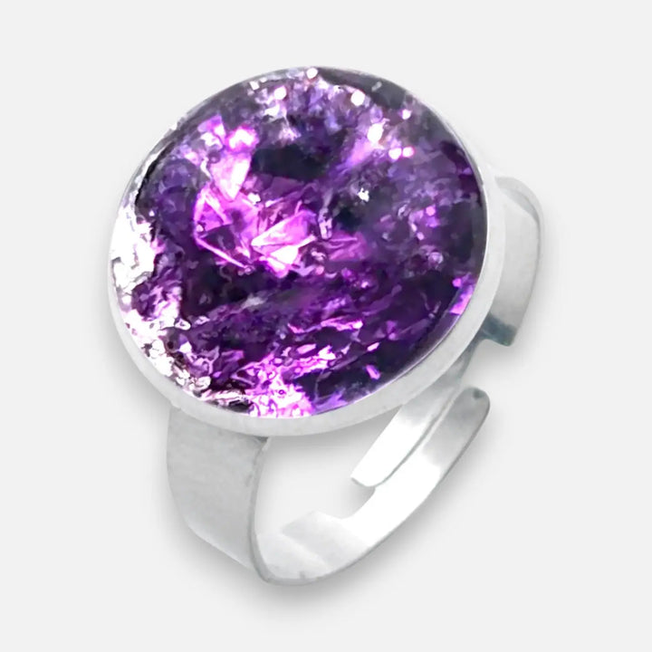 Amethyst Haze Ring - Unigröße (verstellbar)