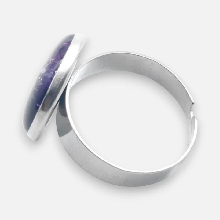 Amethyst Haze Ring - Unigröße (verstellbar)