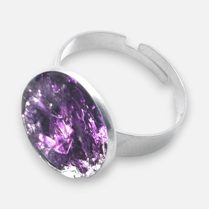 Amethyst Haze Ring - Unigröße (verstellbar)