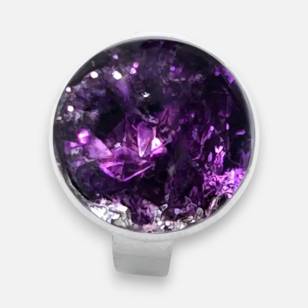 Amethyst Haze Ring - Unigröße (verstellbar)