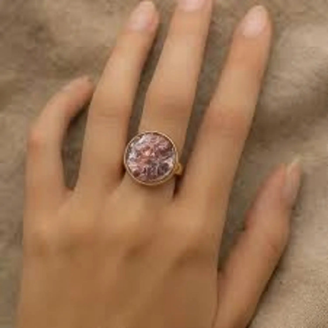 Amethyst Haze Ring - Unigröße (verstellbar)