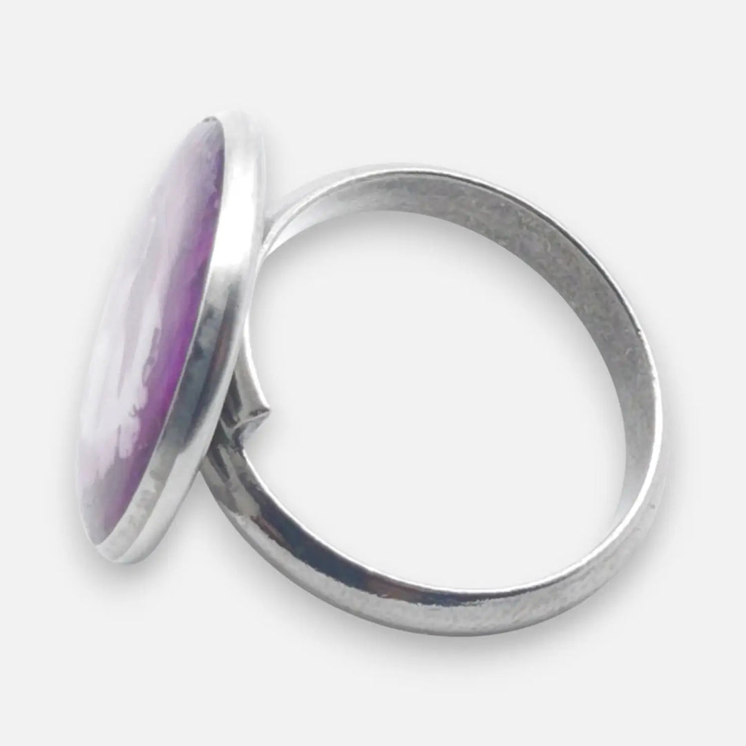 Amethyst Snow Ring - Unigröße (verstellbar)
