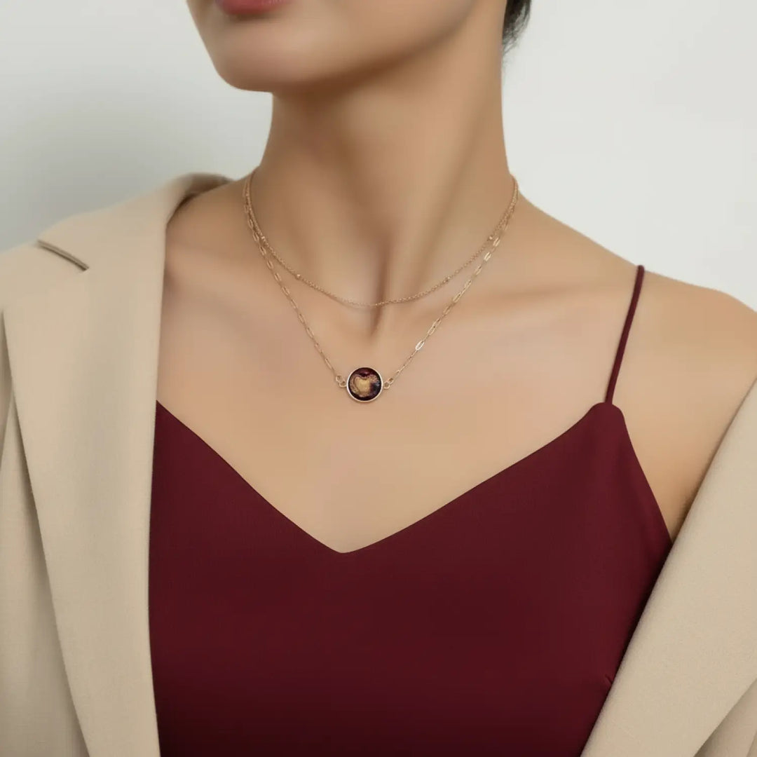 Autumnal Radiance - Double-Layer (Paperclip/Satellitenkette)