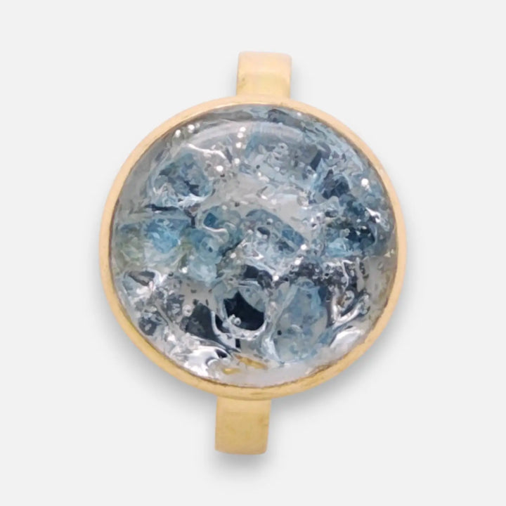 Azure Frost Ring - Unigröße (verstellbar)