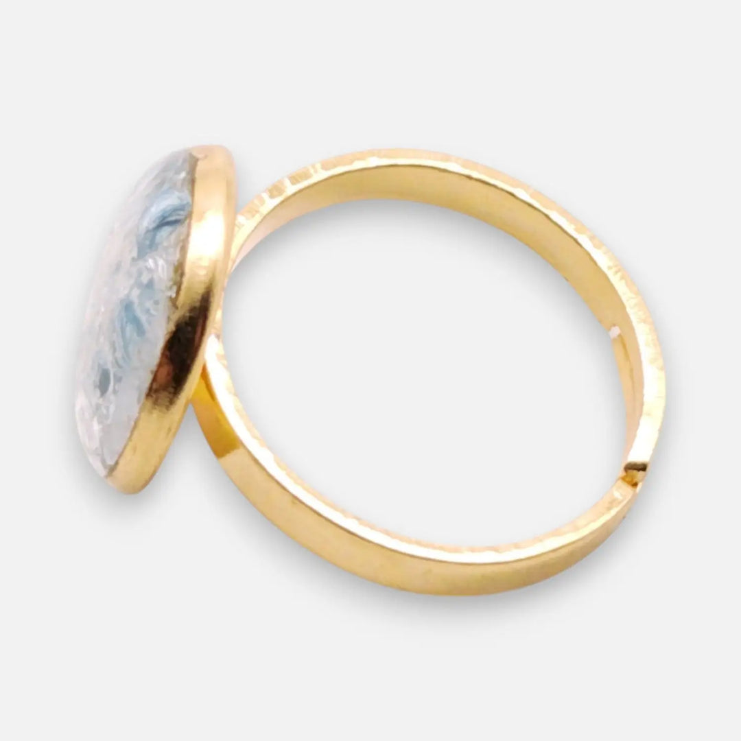 Azure Frost Ring - Unigröße (verstellbar)