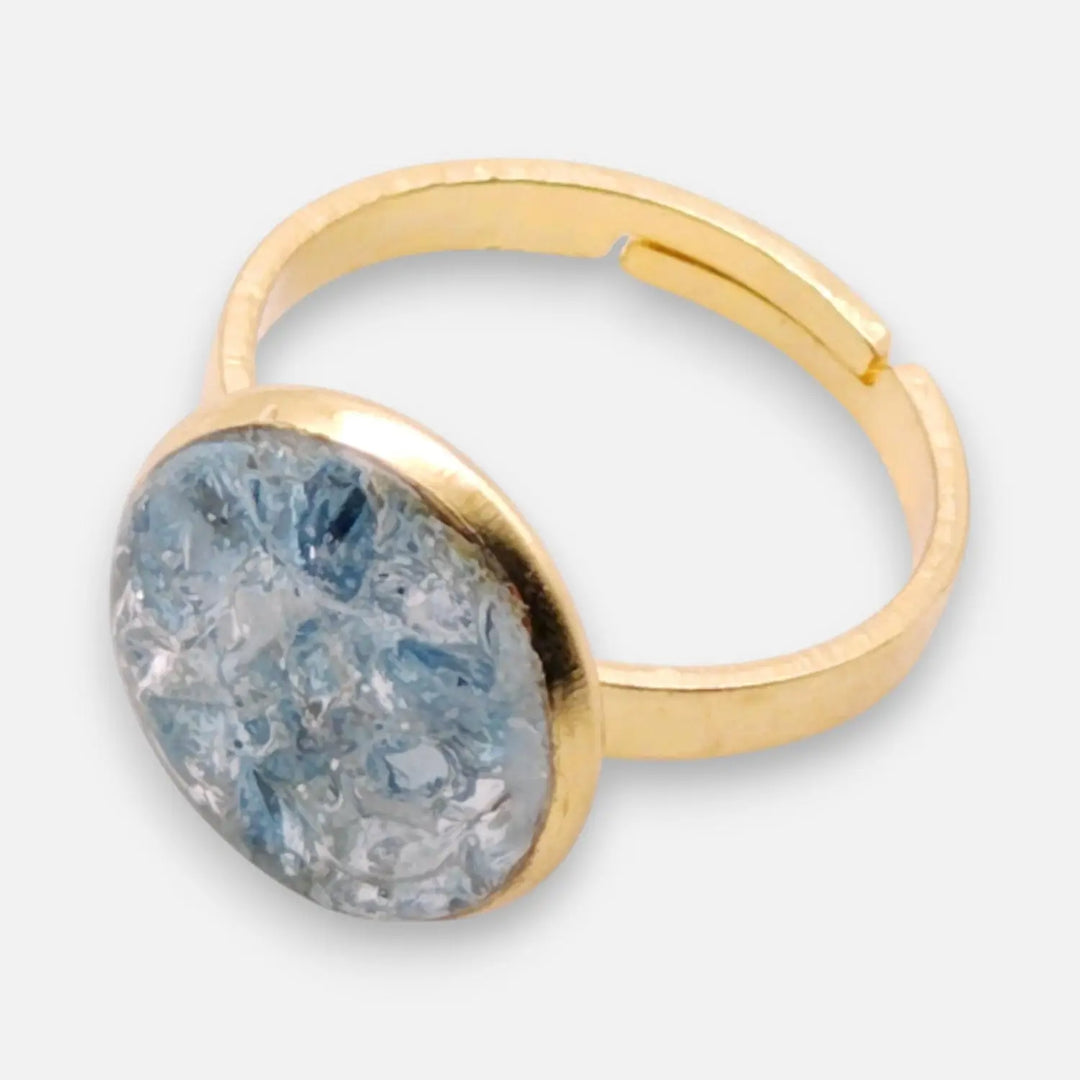 Azure Frost Ring - Unigröße (verstellbar)