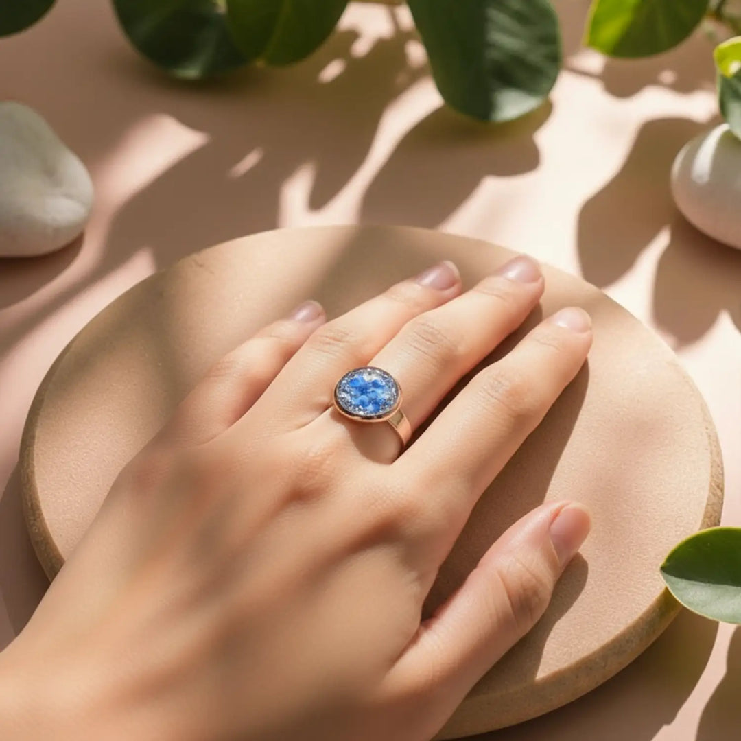 Azure Shine Ring - Unigröße (verstellbar)