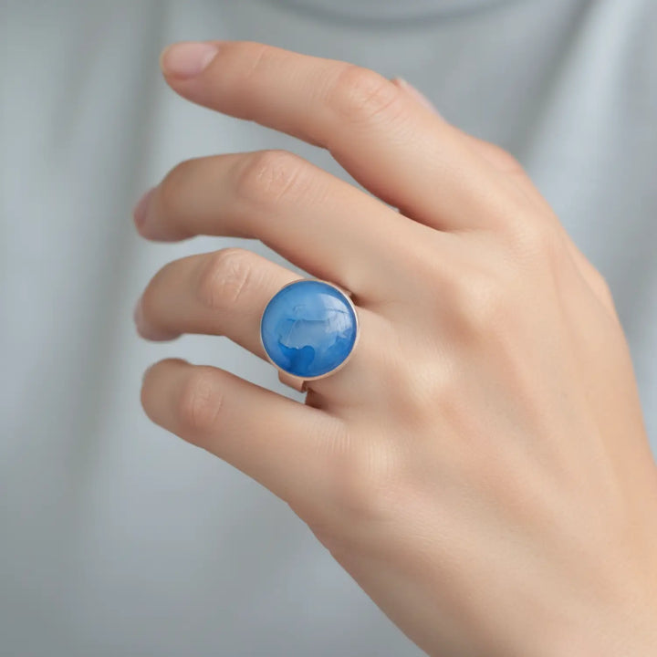 Azure Tide Ring - Unigröße (verstellbar)