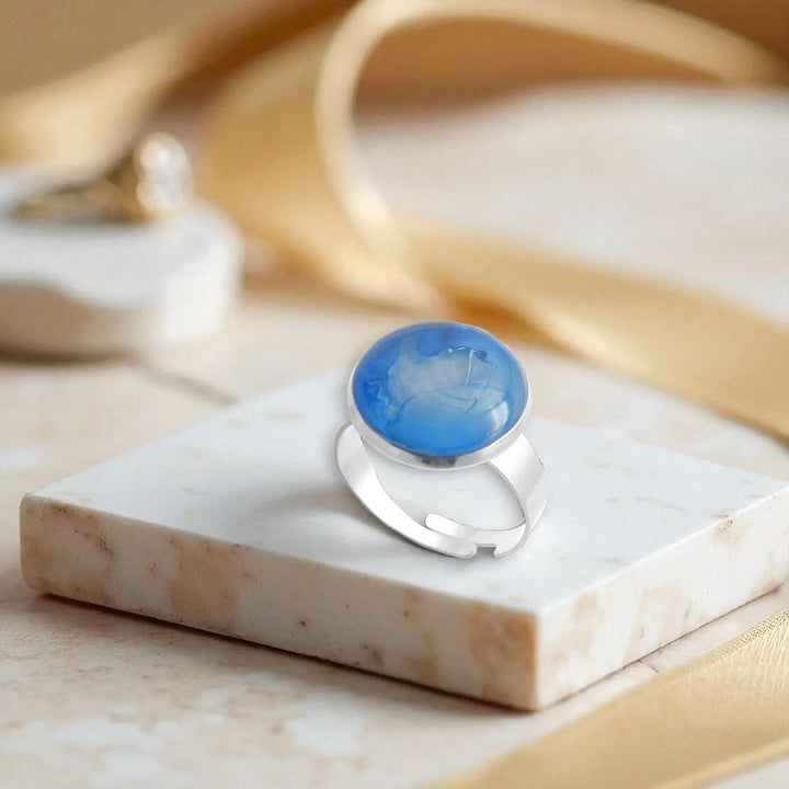 Azure Tide Ring - Unigröße (verstellbar)
