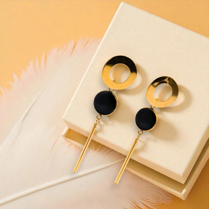 Black Gold Pendant - Ohrstecker