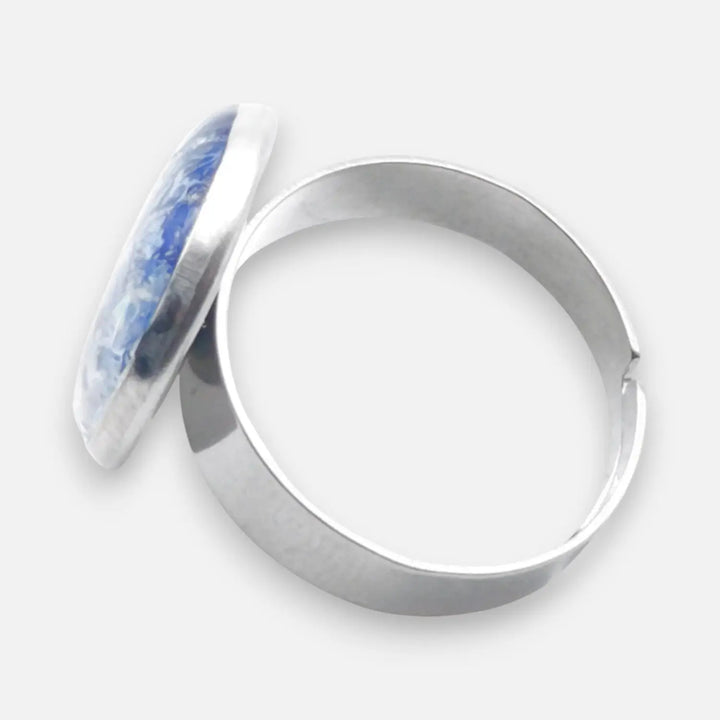 Blue Alloy Ring - Unigröße (verstellbar)