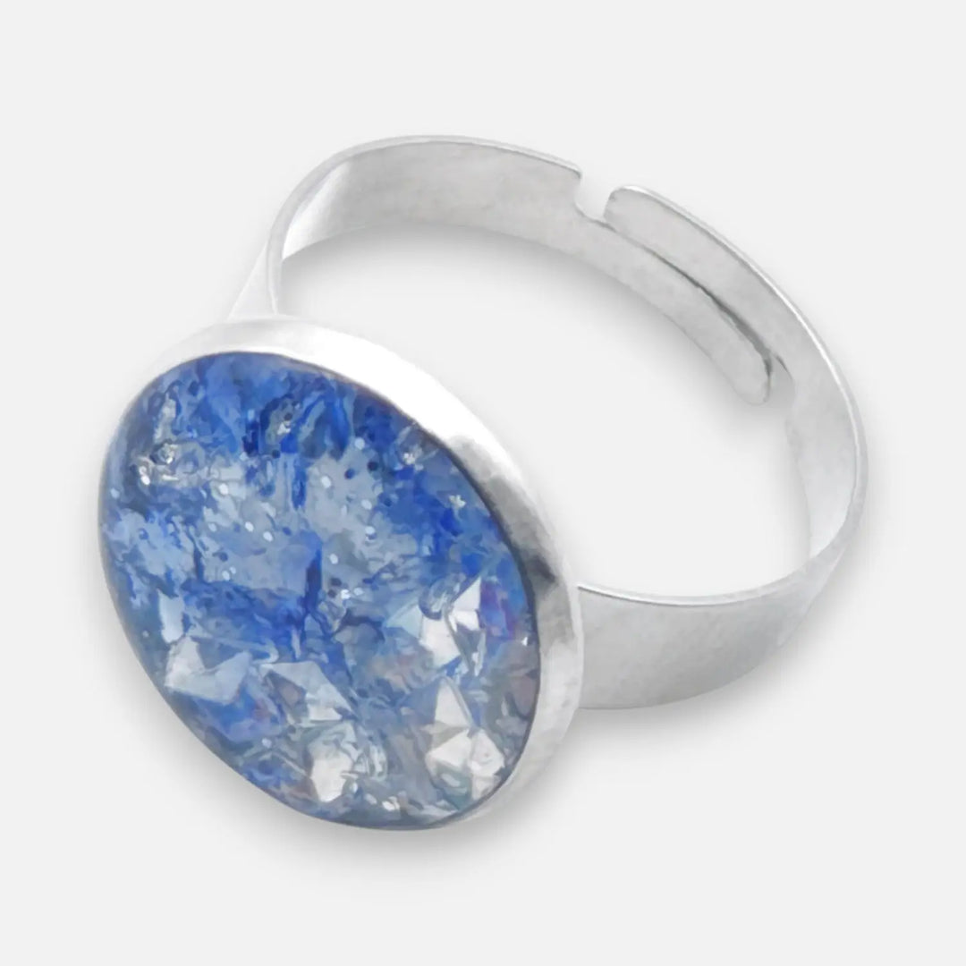 Blue Alloy Ring - Unigröße (verstellbar)
