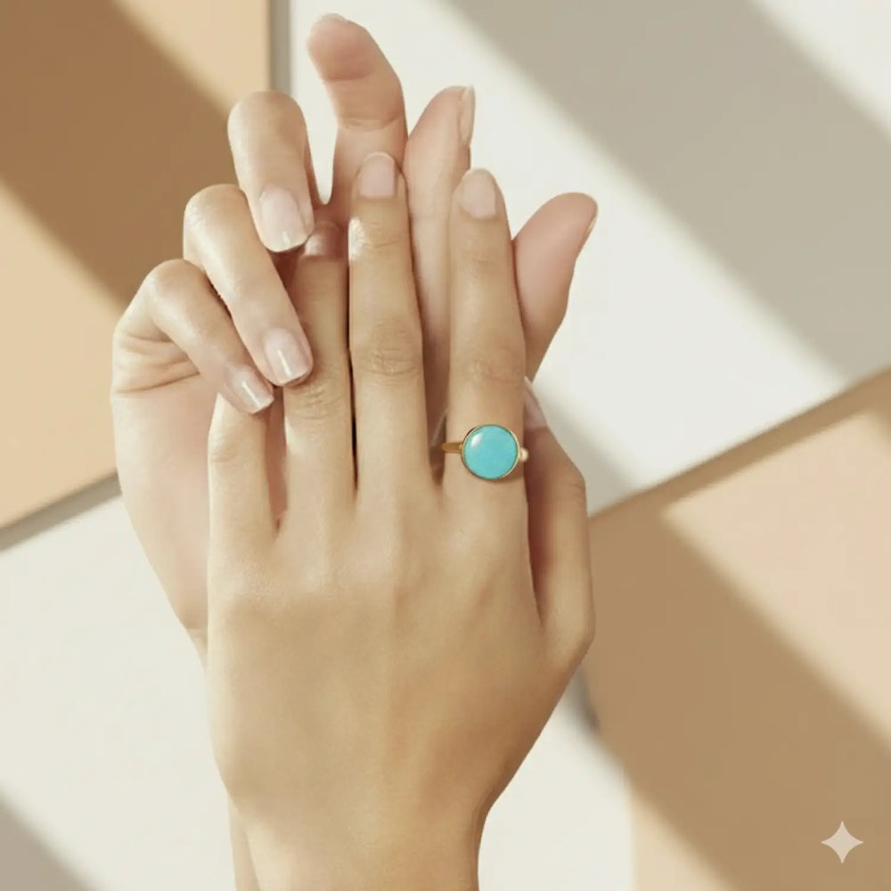 Blue Crest Ring - Unigröße (verstellbar)