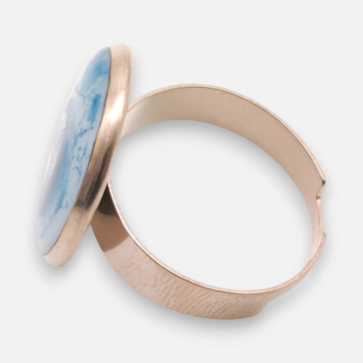 Blue Ice Ring - Unigröße (verstellbar)