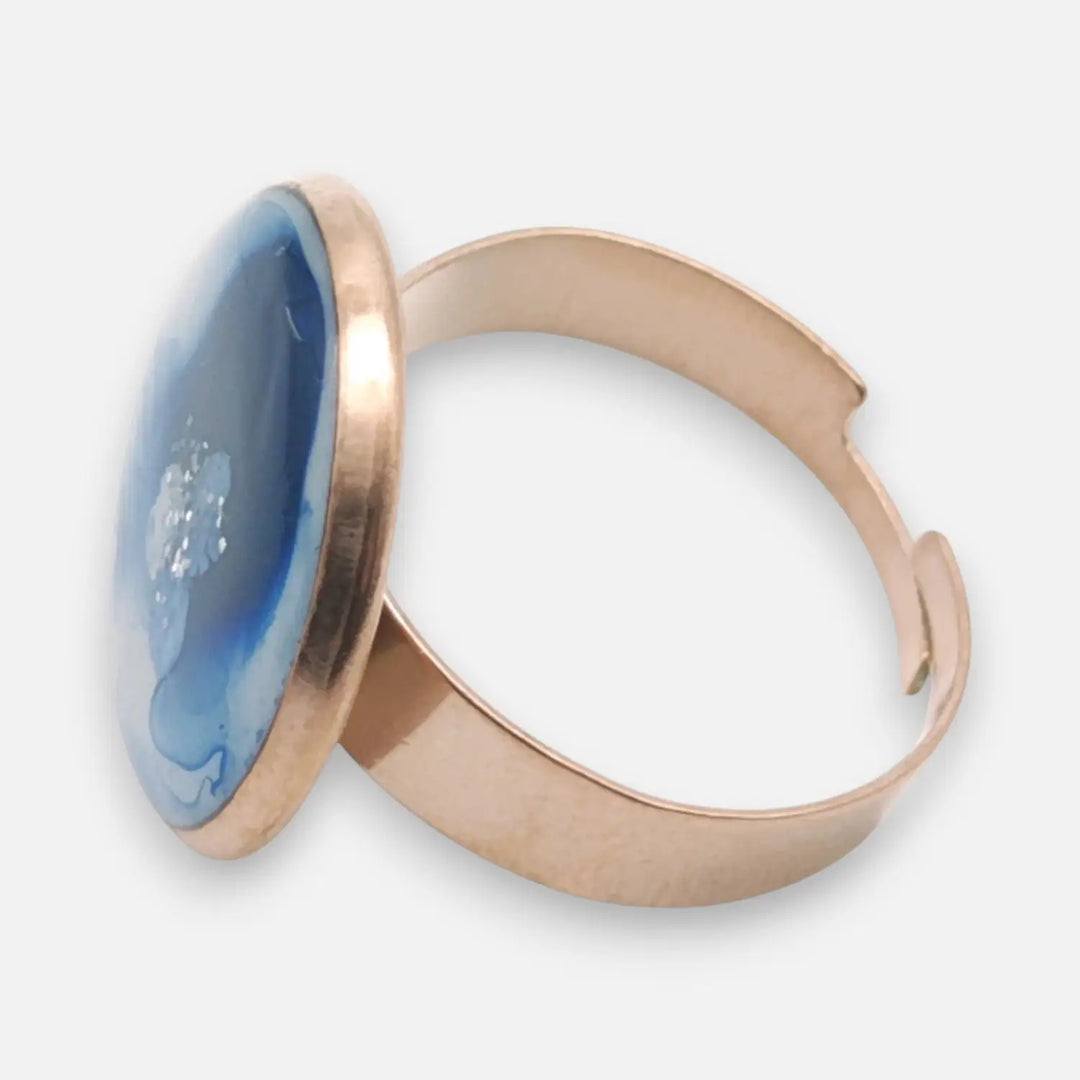 Blue Ice Ring - Unigröße (verstellbar)