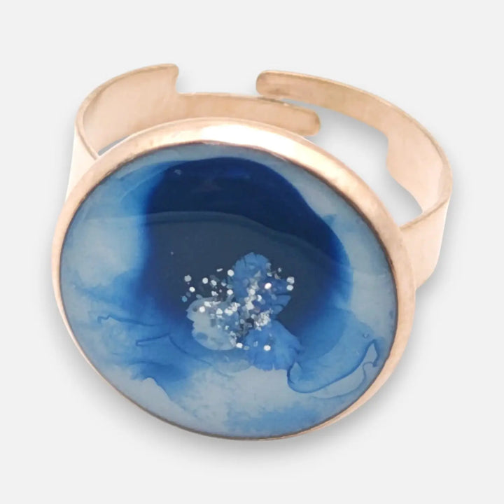 Blue Ice Ring - Unigröße (verstellbar)