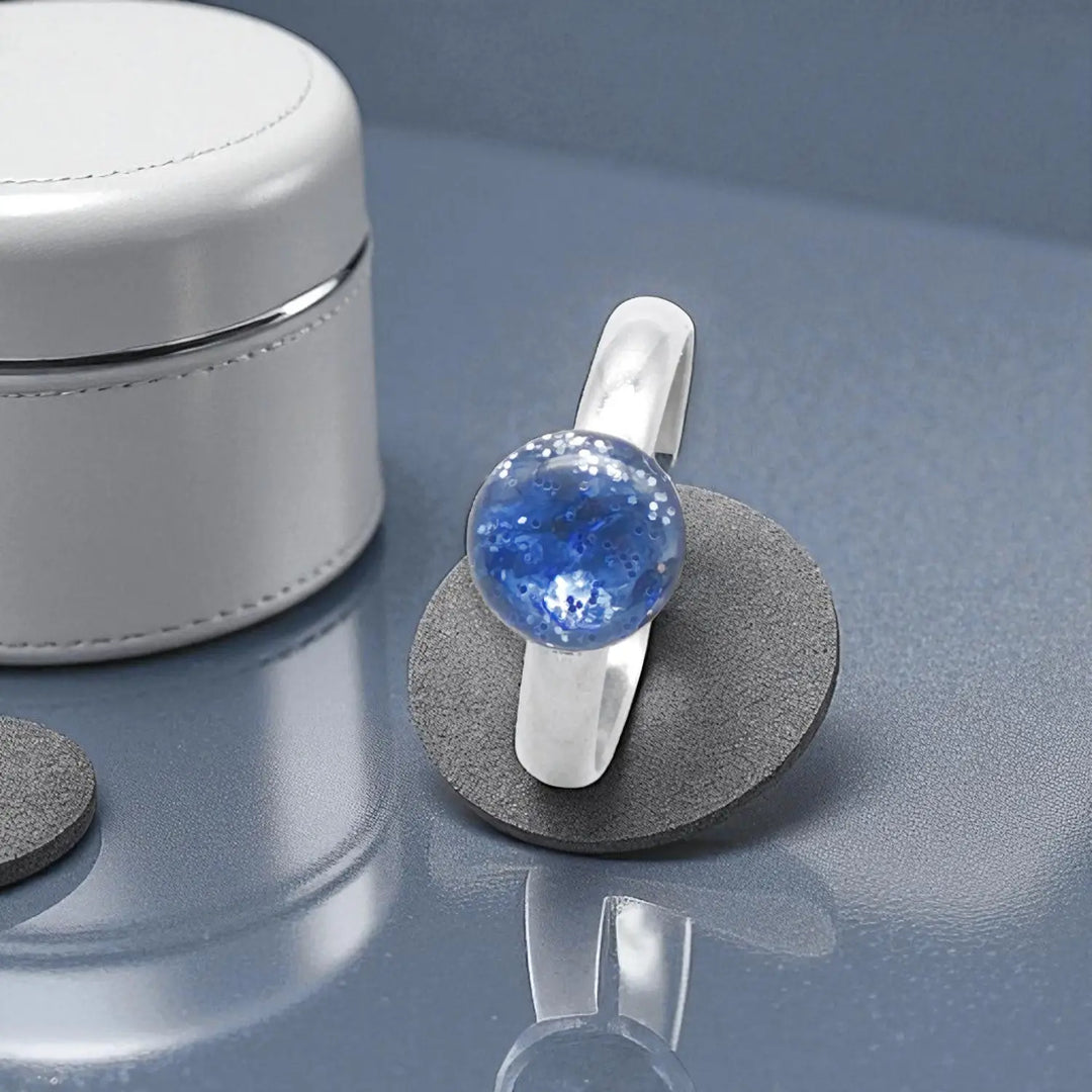 Blue Micro Ring - Unigröße (verstellbar)