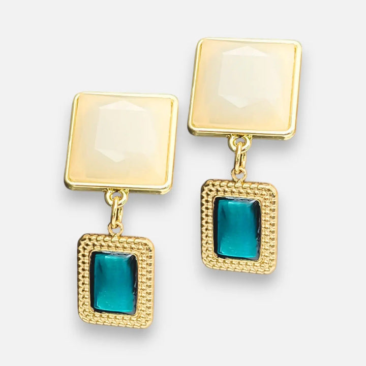 Blue Resin Chic - Ohrstecker