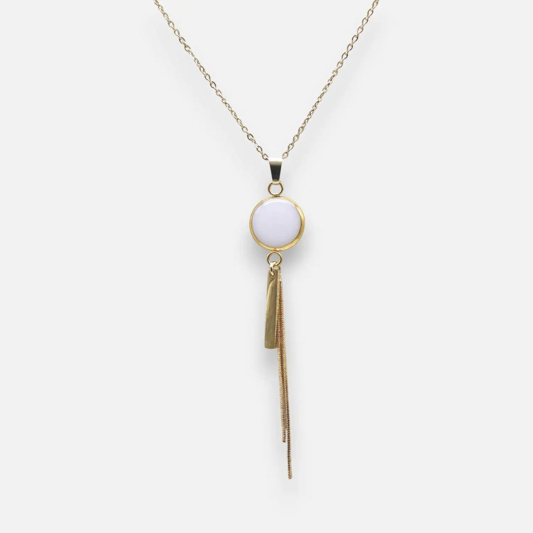 Charm Tassel Extender - Pure White - Ankerkette/Paperclip