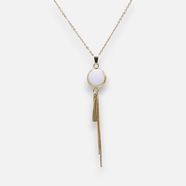 Charm Tassel Extender - Pure White - Ankerkette/Paperclip