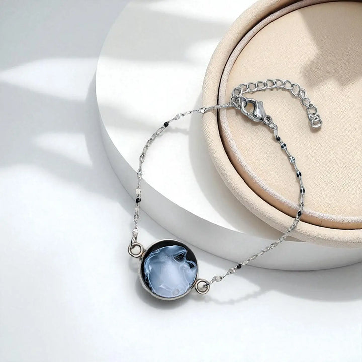 Charming Enamel Elegance - Emaille-Perlenkette