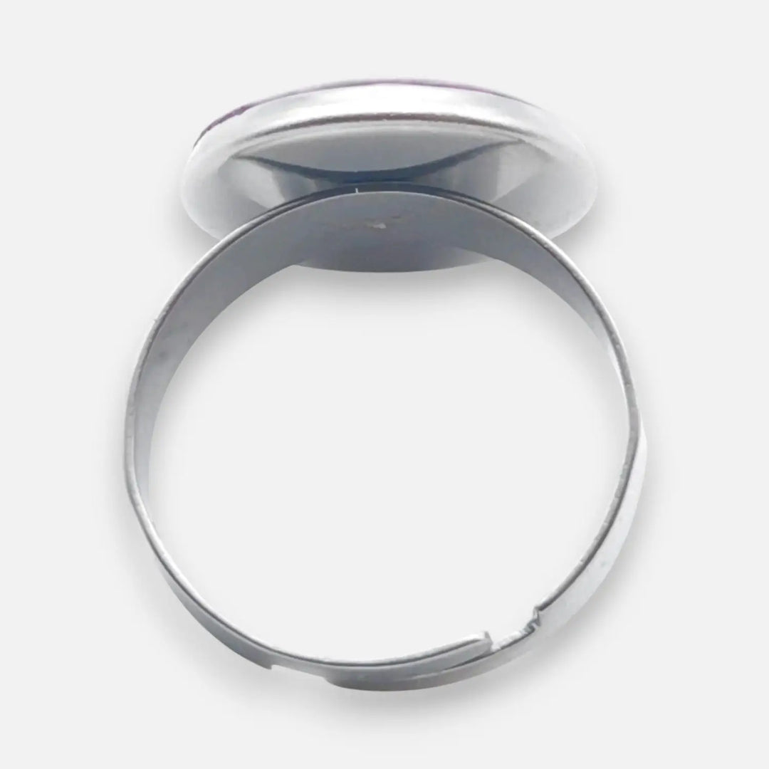 Crystal Amethyst Ring - Unigröße (verstellbar)