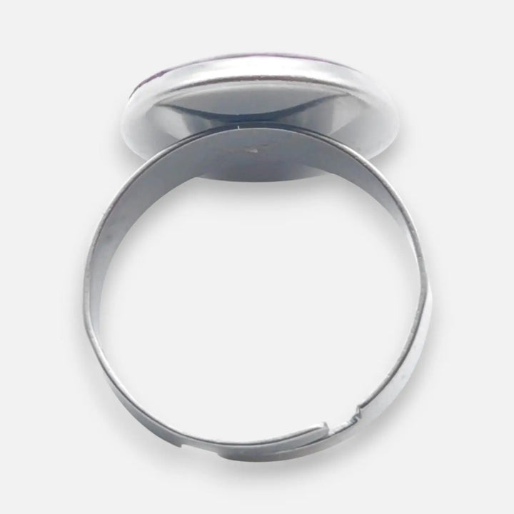 Crystal Amethyst Ring - Unigröße (verstellbar)